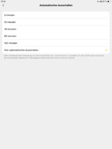 Abschalten_EarFun Audio App