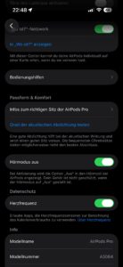 Apple AirPods Pro 3 Systemeinstellungen