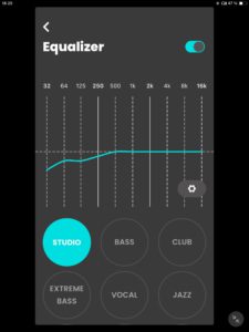 Audioeinstellungen V_AKG Headphones App