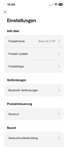 Bose QuietComfort Kopfhörer (2 Gen) App DE