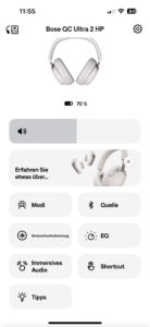 Bose QuietComfort Ultra Headphones 2 Gen App Screenshot