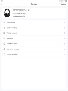Einstellungen_Edifier Connect App