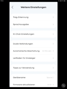 Einstellungen_Soundcore-App