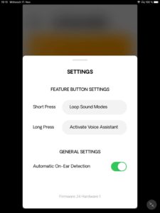 Einstellungen_Urbanista Audio App