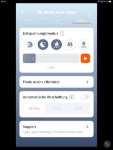 Entspannungsmodus_JBL Headphones App