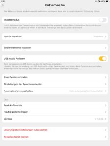 Hauptseite II_EarFun Audio App