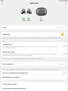 Hauptseite_EarFun Audio App