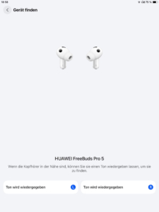 Huawei FreeBuds Pro 5 Suchfunktion_Huawei Audio Connect App