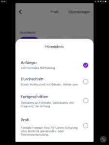 Klangpersonalisierung I_AKG Headphones App