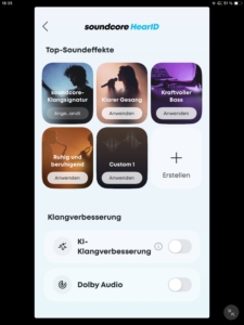 Klangregelung I_Soundcore App