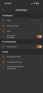 Klipsch The One Plus App