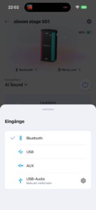 LG xboom Stage 501 App