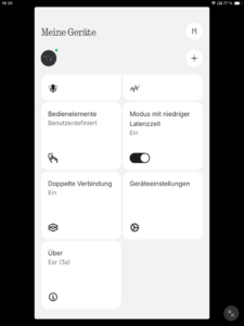 Nothing Ear 3a Low-Lag-Modus_Nothing X App