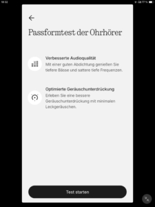 Nothing Ear 3a Passform-Test_Nothing X App