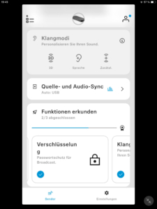 Sennheiser RS 275 App Broadcast-Einstellungen I_Transmitter