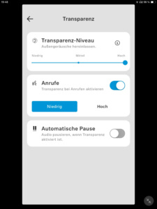 Sennheiser RS 275 App Transparenzmodus_Hoerer