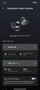 Shokz OpenDots ONE App 8