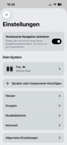 Sonos App DE