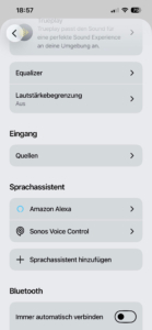 Sonos App DE