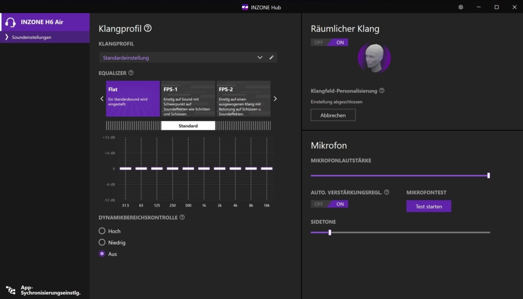 Sony Inzone H6 Air INZONE HUB
