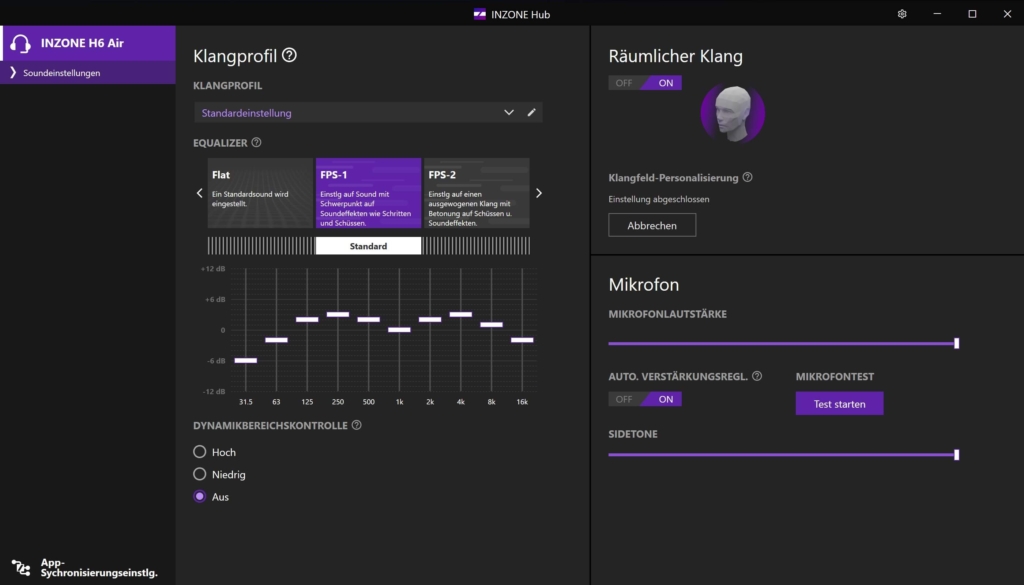 Sony Inzone H6 Air INZONE HUB