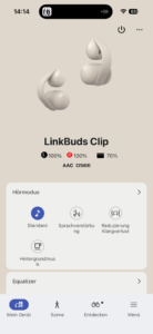 Sony LinkBuds Clip App DE