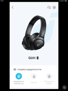 Soundcore Q20i App DE - ANC-Modus_Soundcore App