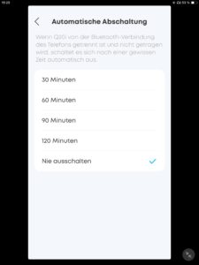 Soundcore Q20i App DE - Abschaltung_Soundcore App