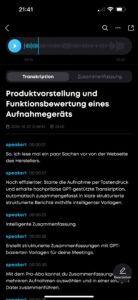 Soundcore Work App DE Playback
