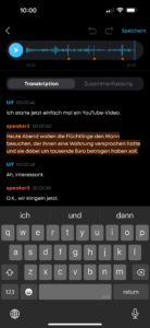 Soundcore Work App DE Transkription