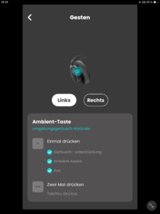 Steuerung I_AKG Headphones App