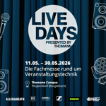Thomann Live Days: Event für Audio-, Licht- und Bühnentechnik vom 11. bis 30. Mai