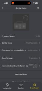 Tribit Pocket Go App DE Test 4