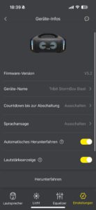 Tribit StormBox Blast App 07