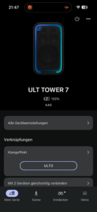 Sony ULT TOWER 7 App