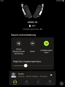 Umgebungsmodus_Shure Plus Play App