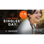 Singles Day bei beyerdynamic – am 11.11. gibt es 11% Rabatt auf (fast) Alles! 
