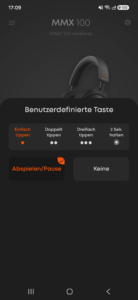 beyerdynamic MMX 100 wireless App