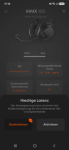 beyerdynamic MMX 100 wireless App