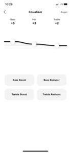 Equalizer in der App von Bose