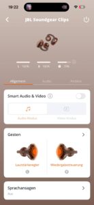 JBL Soundgear Clips App